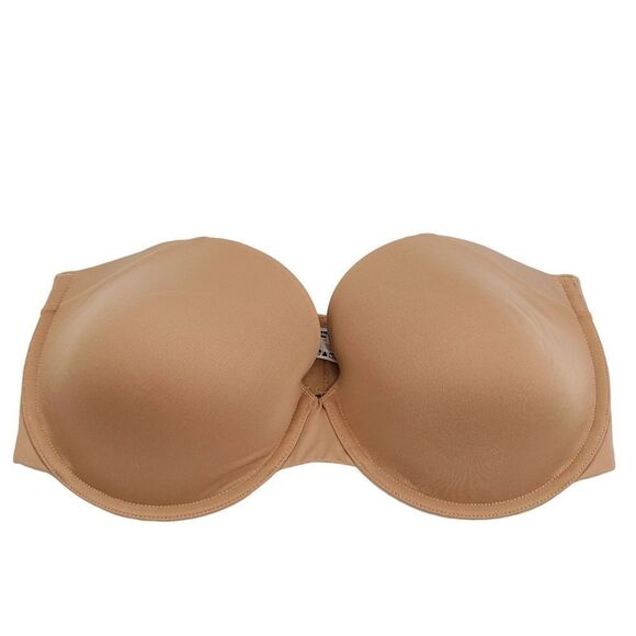 Maidenform nude beige Side Smoothing Strapless Underwire Bra size 36DD - Picture 4 of 7